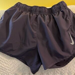 Nike Women's Dri-Fit Dark Purple Athletic Shorts size small